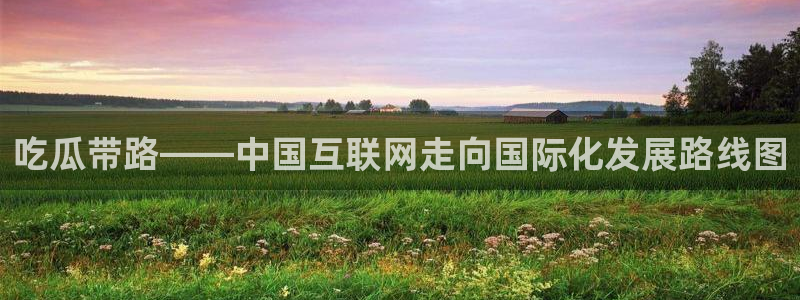 黑料曝光：吃瓜带路——中国互联网走向国际化发展路线图